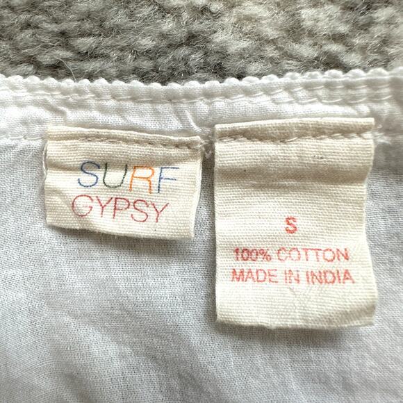 Surf Gypsy Cotton Embroidered Tunic Swim Coverup Size S - Picture 5 of 9